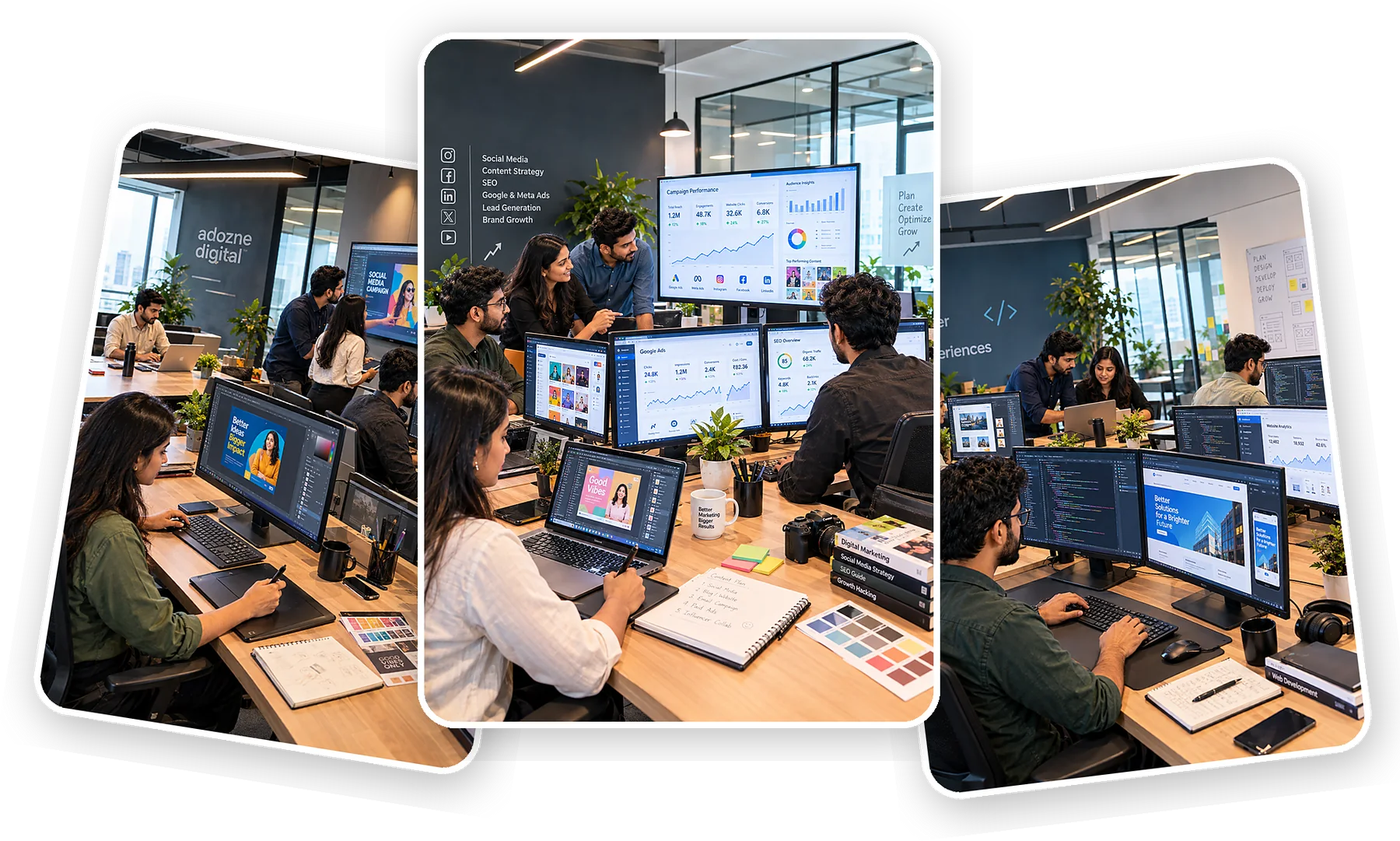 Design, marketing and web projects running side by side at Adzone
