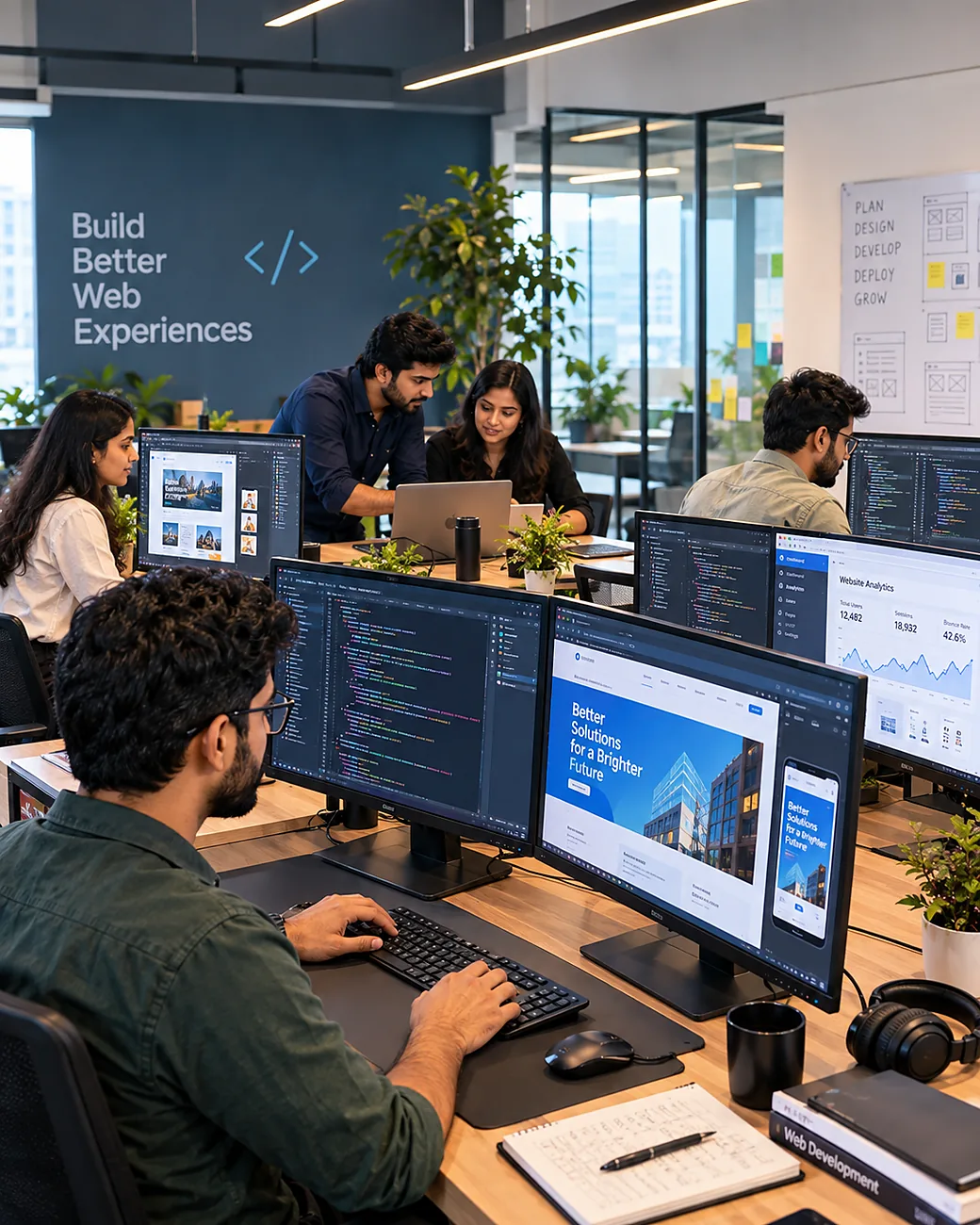 Adzone developers building business websites and landing pages